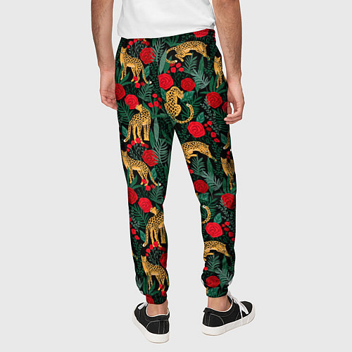 Мужские брюки Ягуар в тропическом лесу / 3D-принт – фото 4