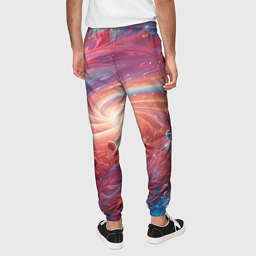 Мужские брюки Галактика в спирали / 3D-принт – фото 4