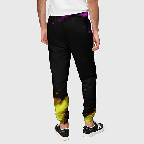 Мужские брюки Borussia Dortmund sport / 3D-принт – фото 4