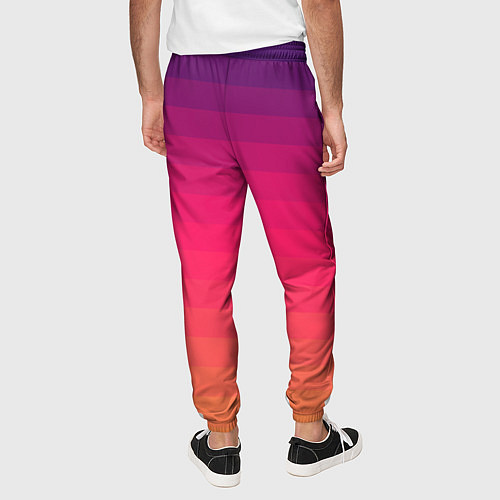 Мужские брюки Полосный градиент / 3D-принт – фото 4