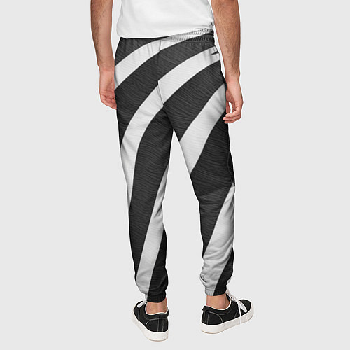 Мужские брюки Зебровые линии / 3D-принт – фото 4