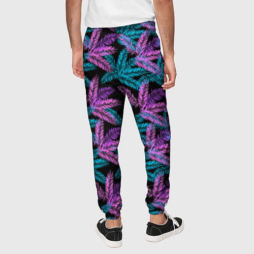 Мужские брюки Тропические пальмовые листья / 3D-принт – фото 4