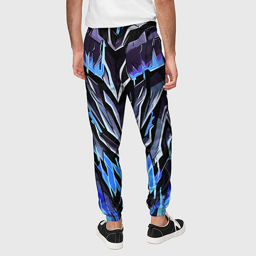 Мужские брюки Камень и синяя энергия / 3D-принт – фото 4