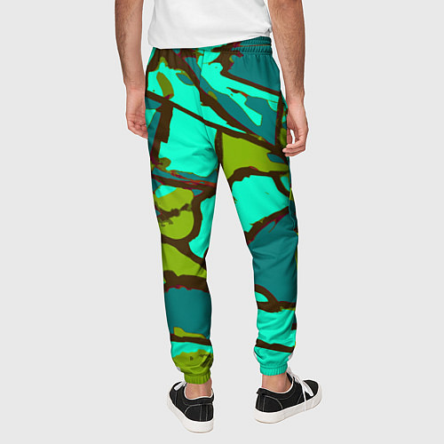 Мужские брюки Цветная геометрия / 3D-принт – фото 4
