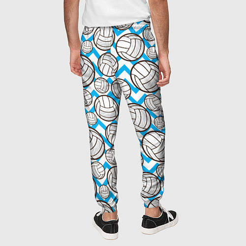 Мужские брюки Мячи волейбольные паттерн / 3D-принт – фото 4