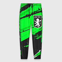 Брюки на резинке мужские Aston Villa sport green, цвет: 3D-принт