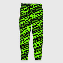 Брюки на резинке мужские Juventus green pattern sport, цвет: 3D-принт