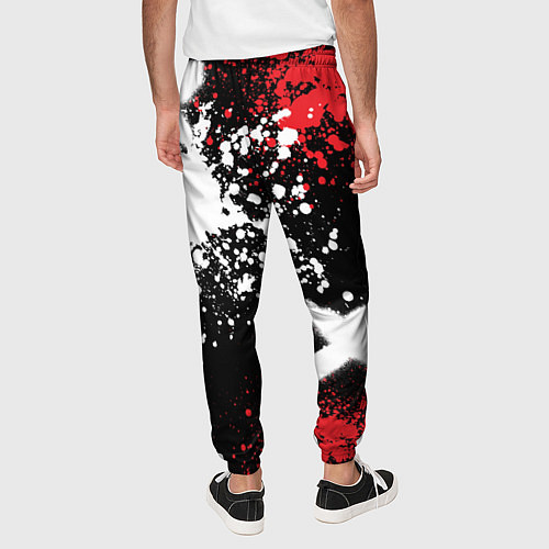 Мужские брюки Шкода на фоне граффити и брызг красок / 3D-принт – фото 4