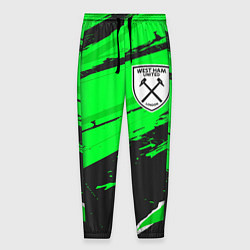 Брюки на резинке мужские West Ham sport green, цвет: 3D-принт