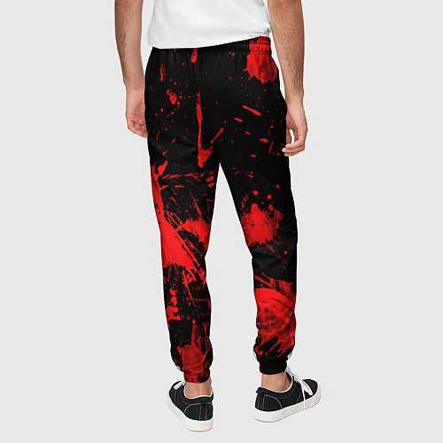 Мужские брюки Брызги крови паттерн / 3D-принт – фото 4