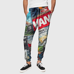 Брюки на резинке мужские Vanguard collage - ai art patchwork, цвет: 3D-принт — фото 2