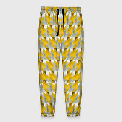 Мужские брюки Жёлто-белый паттерн