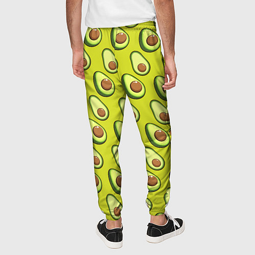 Мужские брюки Паттерн с половинкой авокадо / 3D-принт – фото 4