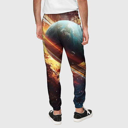 Мужские брюки Большая планета / 3D-принт – фото 4