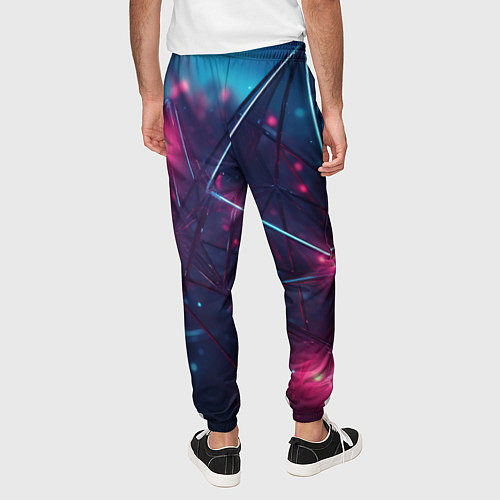 Мужские брюки Конструкция с ярким свечением / 3D-принт – фото 4