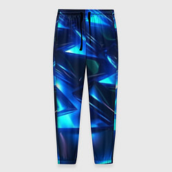 Мужские брюки Синие абстрактные неоновые плиты