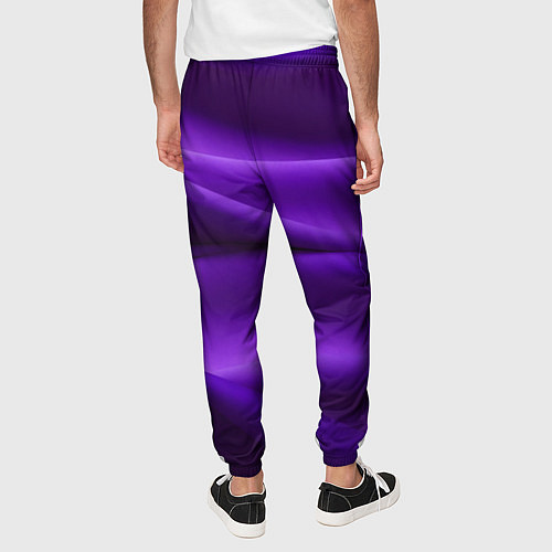 Мужские брюки Фиолетовый шелк / 3D-принт – фото 4