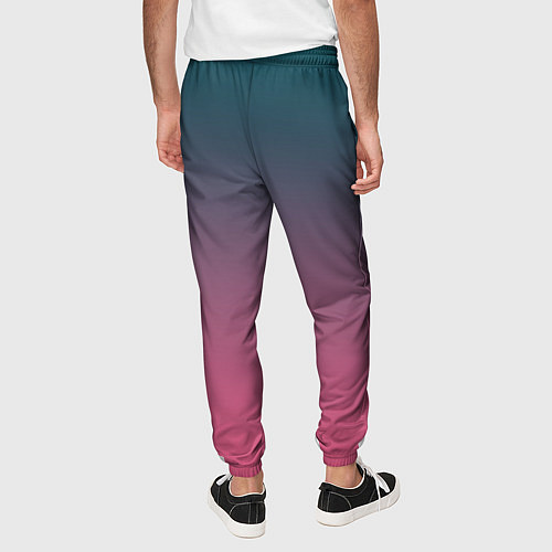 Мужские брюки Абстрактный градиент / 3D-принт – фото 4