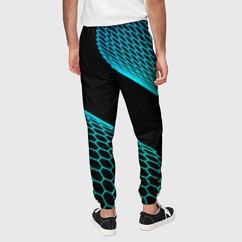 Мужские брюки Haval electro hexagon / 3D-принт – фото 4