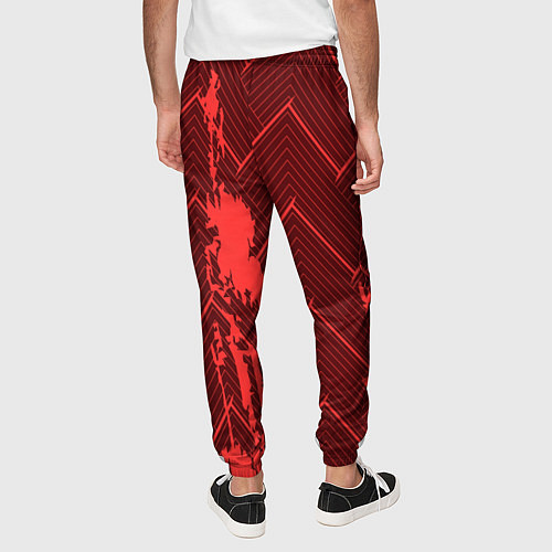 Мужские брюки Абстрактный узор с концепцией / 3D-принт – фото 4