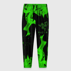 Мужские брюки Razer зелёный огонь