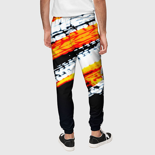 Мужские брюки RUST краски текстура абстрактная / 3D-принт – фото 4