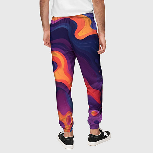 Мужские брюки Неоновый спектр / 3D-принт – фото 4
