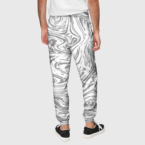 Мужские брюки Мрамор абстракция / 3D-принт – фото 4