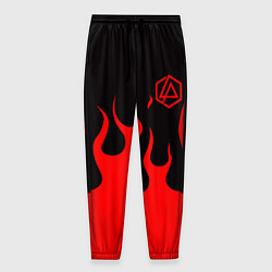 Мужские брюки Linkin park logo fire