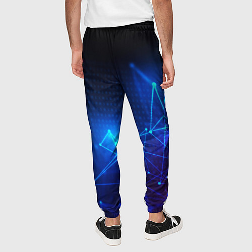 Мужские брюки Герб РФ абстракция текстура / 3D-принт – фото 4