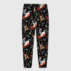 Мужские брюки Рик и Морти сани с оленем - Christmas