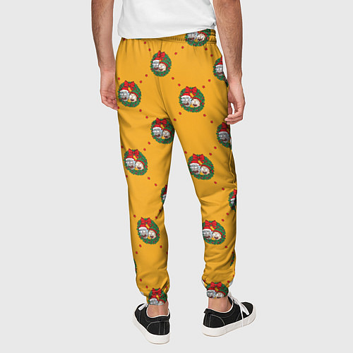 Мужские брюки Рик и Морти Новый год паттерн / 3D-принт – фото 4