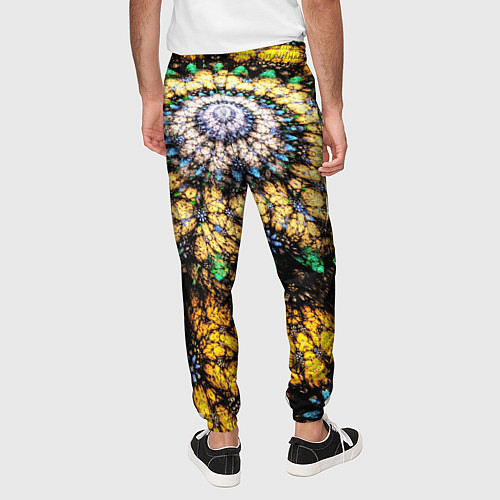 Мужские брюки Оптический узор текстура / 3D-принт – фото 4