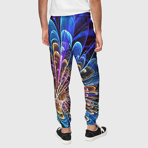 Мужские брюки Оптический цветок узор / 3D-принт – фото 4