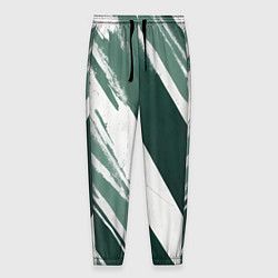 Мужские брюки Косая зеленая полоска