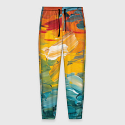 Мужские брюки Хаотичный цветные мазки краски