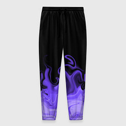 Мужские брюки Абстрактный фиолетовый огонь