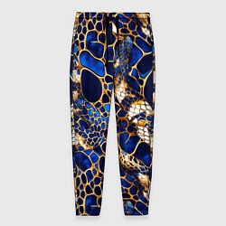 Мужские брюки Золотистая змеиная абстракция