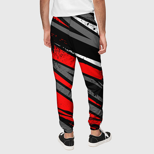 Мужские брюки Changan - Red sport / 3D-принт – фото 4