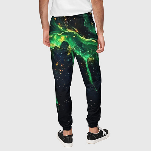 Мужские брюки Зеленая кислота / 3D-принт – фото 4