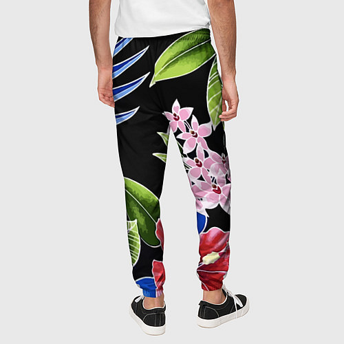 Мужские брюки Tropical flowers - aloha / 3D-принт – фото 4