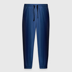 Мужские брюки Чёрно-синий градиент по центру текстура