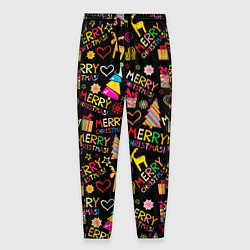 Мужские брюки Merry Christmas - паттерн