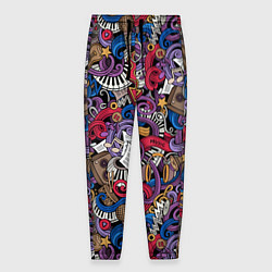 Мужские брюки Музыкальный коллаж