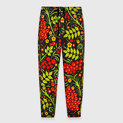 Мужские брюки Красная рябина хохлома