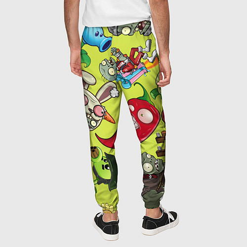 Мужские брюки Растения против зомби с героями / 3D-принт – фото 4