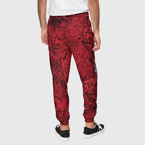 Мужские брюки Знак венома на красном / 3D-принт – фото 4