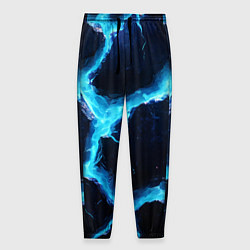 Мужские брюки Голубая потертая текстура с разломом