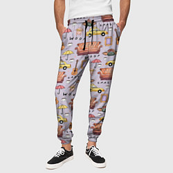 Брюки на резинке мужские Друзья - паттерн, цвет: 3D-принт — фото 2