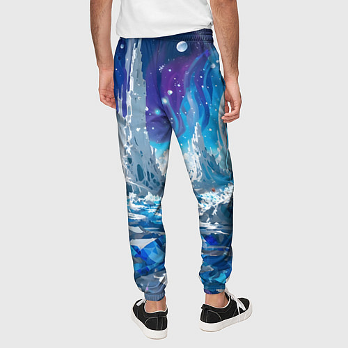 Мужские брюки Космический фантастический пейзаж / 3D-принт – фото 4